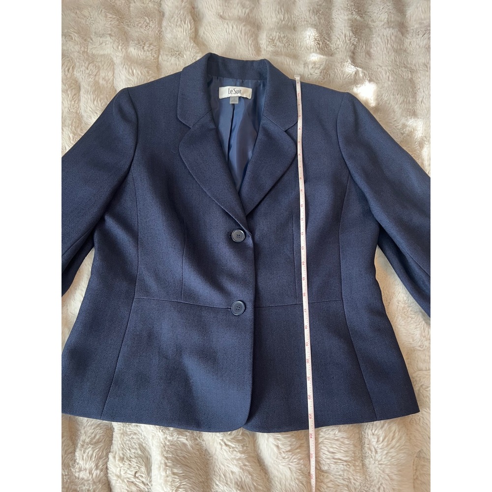 NWT Le Suit Classic Navy Blazer - Picture 6 of 8